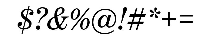 Benton Modern Italic Font OTHER CHARS