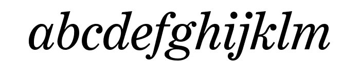 Benton Modern Italic Font LOWERCASE
