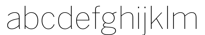 Benton Sans Compressed Thin Font LOWERCASE