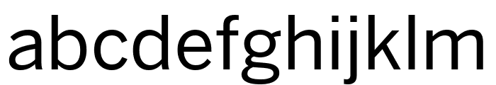 Benton Sans Condensed Regular Font LOWERCASE