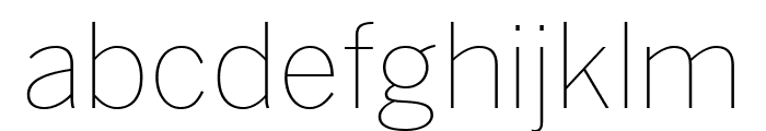 Benton Sans Thin Font LOWERCASE