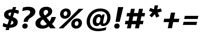 Bernina Sans Compressed Bold Italic Font OTHER CHARS