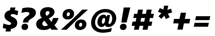 Bernina Sans Compressed Extrabold Italic Font OTHER CHARS