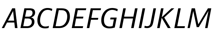 Bernina Sans Compressed Regular Italic Font UPPERCASE