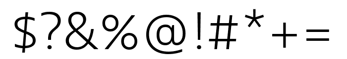 Bernina Sans Condensed Light Italic Font OTHER CHARS