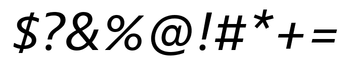 Bernino Sans Compressed Regular Italic Font OTHER CHARS