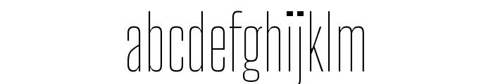 Big Shoulders Variable Thin Font LOWERCASE