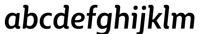 BigCity Grotesque Pro Medium Italic Font LOWERCASE