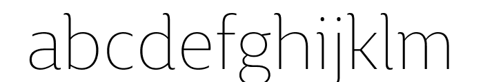 BigCity Grotesque Pro Thin Font LOWERCASE