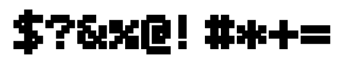 Bitcount Mono Single Bold Square Font OTHER CHARS