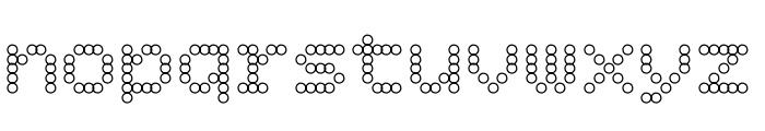 Bitcount Mono Single Regular Line Circle Font LOWERCASE