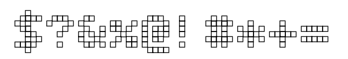 Bitcount Mono Single Regular Line Square Font OTHER CHARS