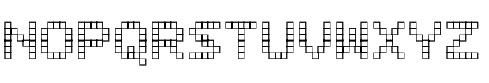 Bitcount Mono Single Regular Line Square Font UPPERCASE