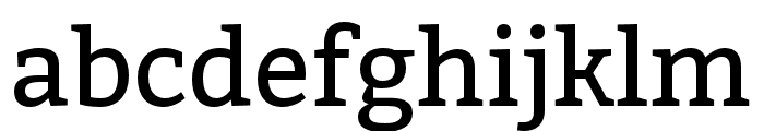 Bitter Regular Font LOWERCASE
