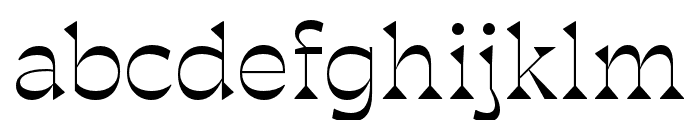 Blackest Regular Font LOWERCASE