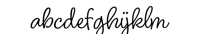 Blithe Regular Font LOWERCASE