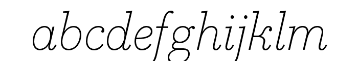 Bodoni Egyptian Pro Extra Light Italic Font LOWERCASE