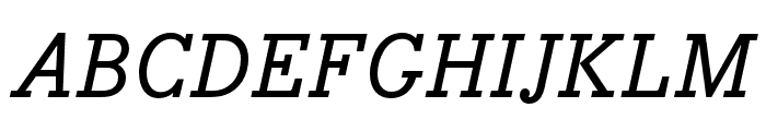 Bodoni Egyptian Pro Medium Italic Font UPPERCASE
