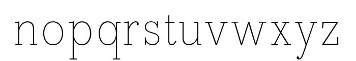 Bodoni Egyptian Pro Thin Font LOWERCASE