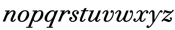 Bodoni PT VF Italic Font LOWERCASE