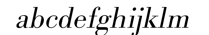 Bodoni URW Light Oblique Font LOWERCASE