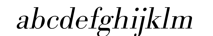 Bodoni URW Wide Light Oblique Font LOWERCASE