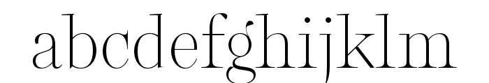 Bomboniere ExtraLight Font LOWERCASE