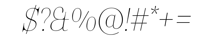 Bomboniere Hairline Italic Font OTHER CHARS