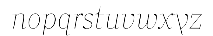 Bomboniere Hairline Italic Font LOWERCASE