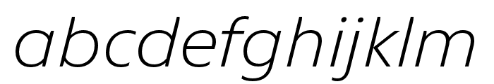 Bonnie ExtraLight Italic Font LOWERCASE