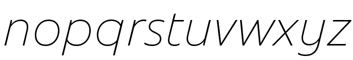 Bonnie Thin Italic Font LOWERCASE