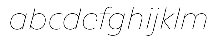 Bonnie UltraThin Italic Font LOWERCASE