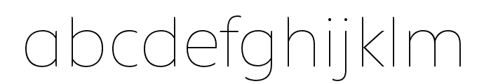 Bonnie UltraThin Font LOWERCASE