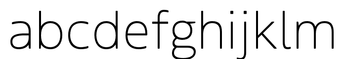 Boreal ExtraLight Font LOWERCASE