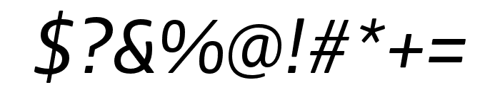 Boreal Italic Font OTHER CHARS