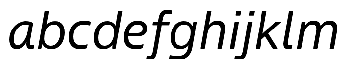 Boreal Italic Font LOWERCASE