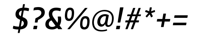 Boreal Medium Italic Font OTHER CHARS