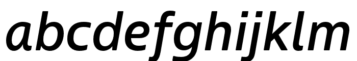 Boreal Medium Italic Font LOWERCASE