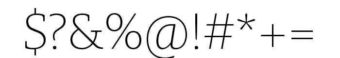 Brando ExtraLight Font OTHER CHARS
