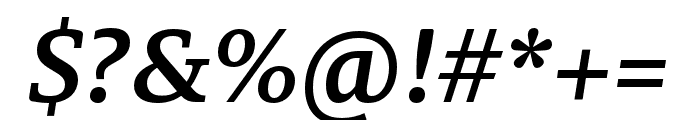 Brando SemiBold Italic Font OTHER CHARS