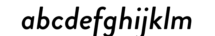Brandon Grotesque Medium Italic Font LOWERCASE