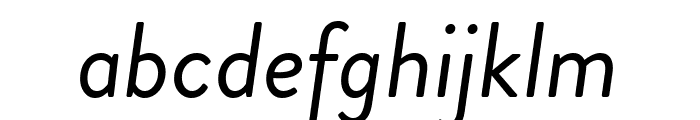 Brandon Grotesque Regular Italic Font LOWERCASE