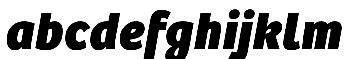Bree ExtraBold Oblique Font LOWERCASE