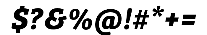 Bree Serif Bold Italic Font OTHER CHARS