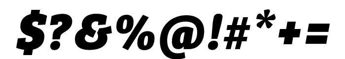 Bree Serif ExtraBold Italic Font OTHER CHARS