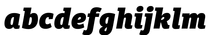 Bree Serif ExtraBold Italic Font LOWERCASE