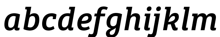 Bree Serif Italic Font LOWERCASE