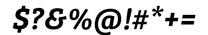 Bree Serif SemiBold Italic Font OTHER CHARS