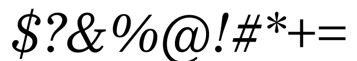 Bressay Italic Font OTHER CHARS