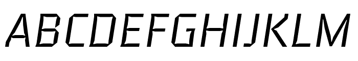 Brevier Regular Italic Font UPPERCASE
